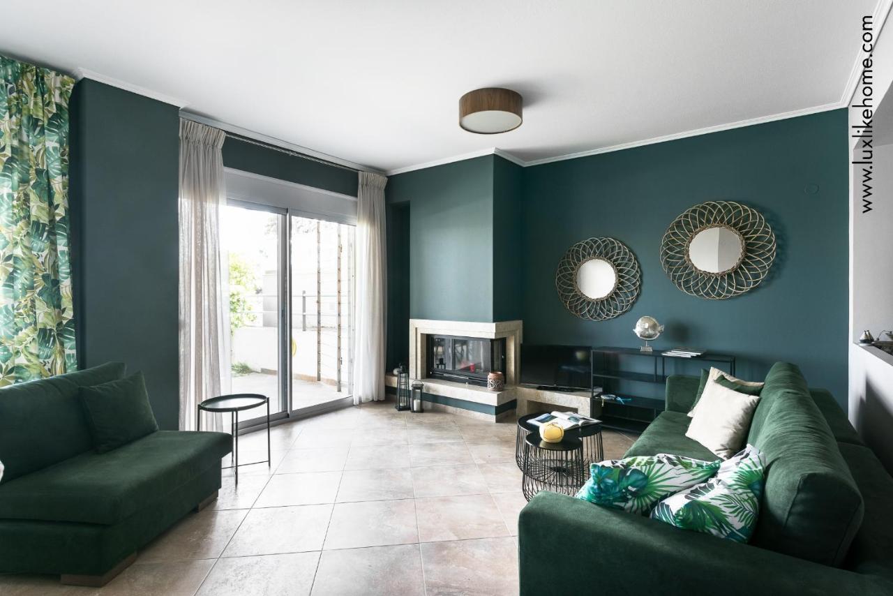 #Luxlikehome - Mediterranee Beachfront Summer House Kalyves Polygyrou Экстерьер фото