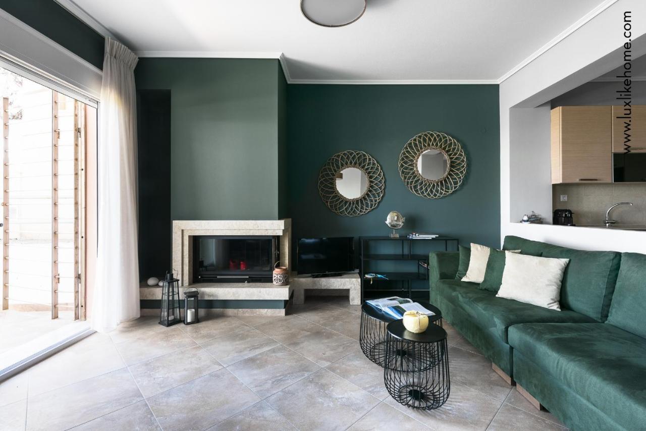 #Luxlikehome - Mediterranee Beachfront Summer House Kalyves Polygyrou Экстерьер фото