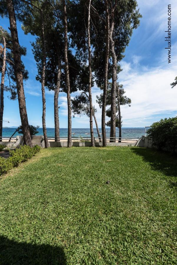#Luxlikehome - Mediterranee Beachfront Summer House Kalyves Polygyrou Экстерьер фото
